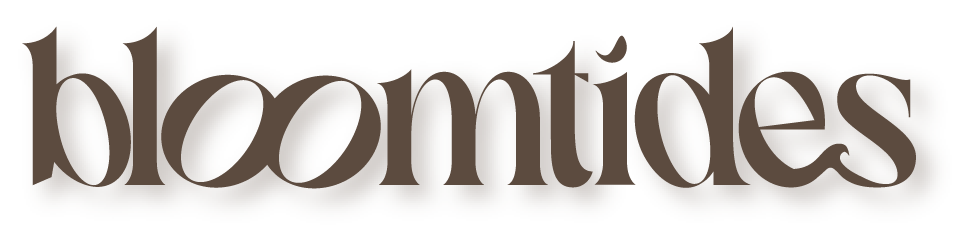 bloomtides logo mark brown